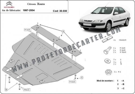 Protetor de Carter de aço Citroen Xsara