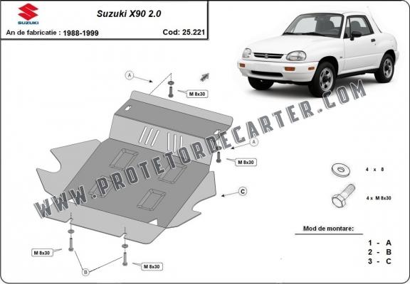 Protetor de Carter de aço Suzuki X90 2.0 Protetor de Carter de aço Suzuki X90 2.0