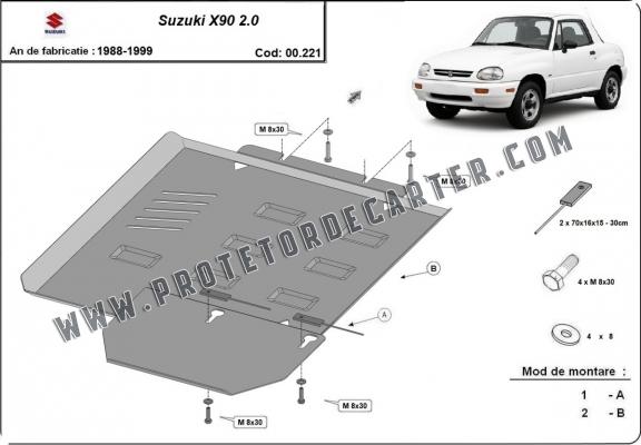  Protetor de caixa de velocidades de aço  Suzuki X90 2.0
