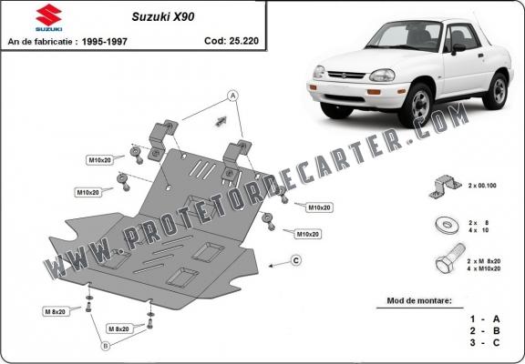 Protetor de Carter de aço Suzuki X90