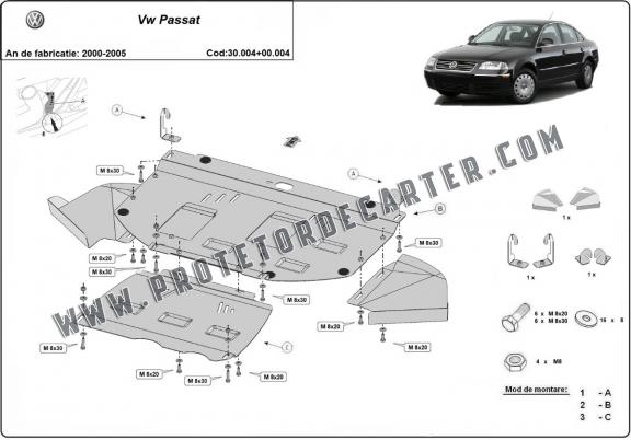 Protetor de Carter de aço Volkswagen Passat - promotional package