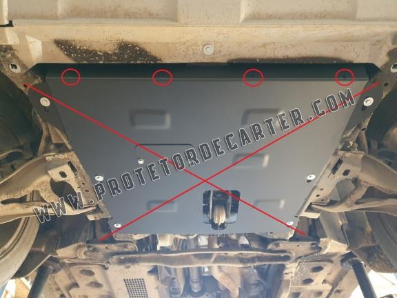 Protetor de aço para o pára-choque dianteiro Dacia Duster