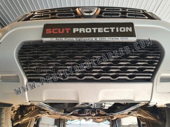 Protetor de aço para o pára-choque dianteiro Dacia Duster