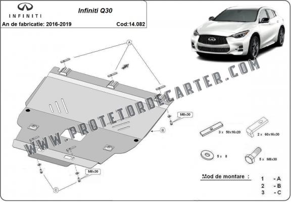 Protetor de Carter de aço Infiniti Q30
