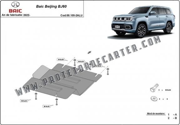  Protetor de  caso de transferência de alumínio Baic Beijing BJ60