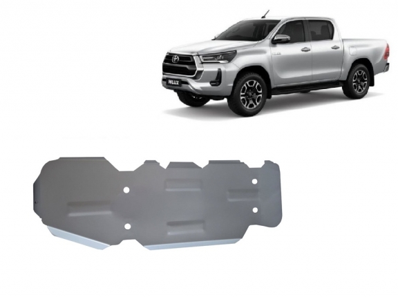 Protetor para o tanque de combustível de alumínio Toyota Hilux Invincible