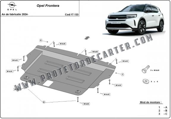 Protetor de Carter de aço Opel Frontera
