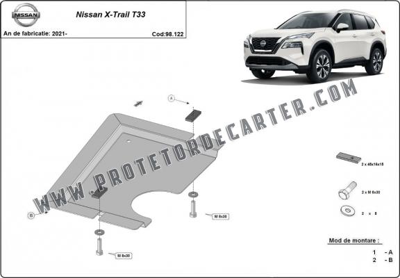 Protetor diferencial de aço  Nissan X Trail