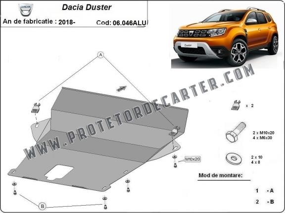 Protetor de Carter de alumínio Dacia Duster