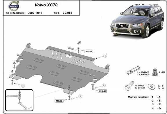Protetor de Carter de aço Volvo XC70
