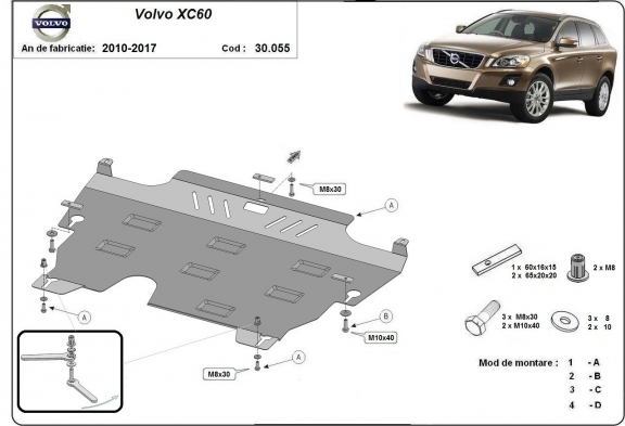 Protetor de Carter de aço Volvo XC60