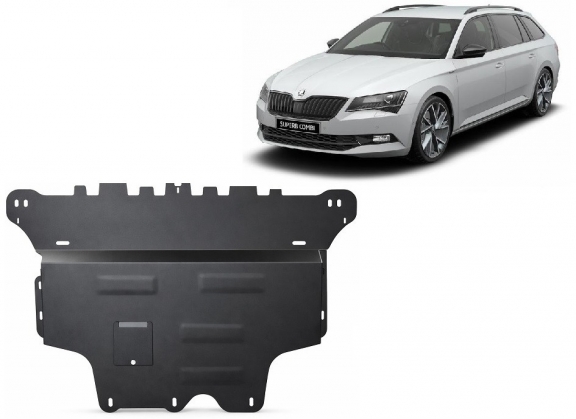 Protetor de Carter de aço Skoda Superb - automatic gearbox