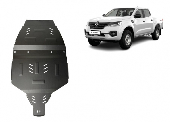  Protetor de caixa de velocidades de aço Renault Alaskan
