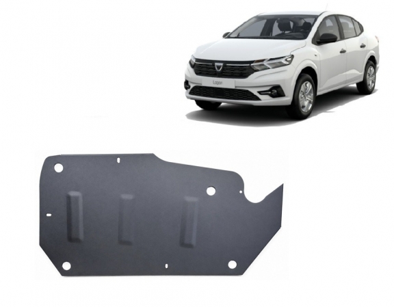 Protetor de aço para o tanque de combustível Dacia Logan