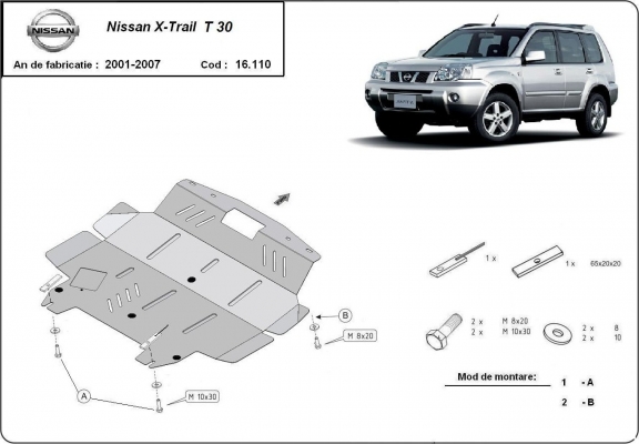 Protetor de Carter de aço Nissan X-Trail T30