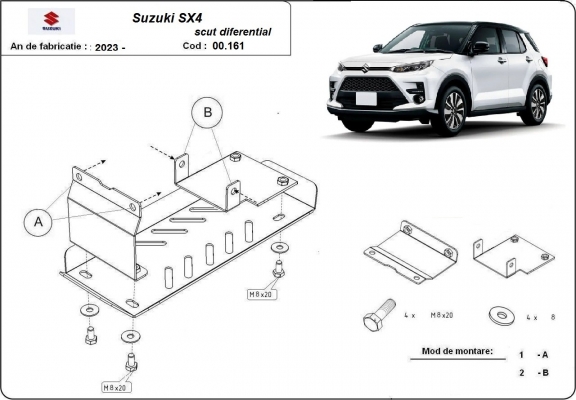 Protetor de Carter de aço Suzuki SX 4 - promotional package