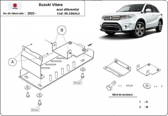 Protetor de Carter  Suzuki Vitara - promotional package alumínio