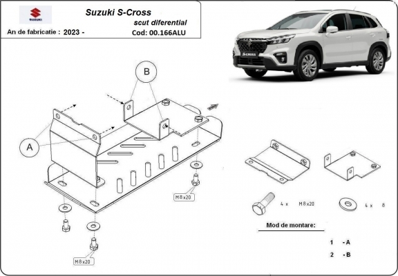 Protetor de Carter  Suzuki S-Cross - promotional package alumínio