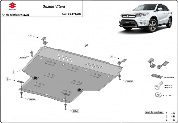 Protetor de Carter  Suzuki Vitara - promotional package alumínio