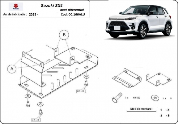 Protetor de Carter  Suzuki SX 4 - promotional package alumínio