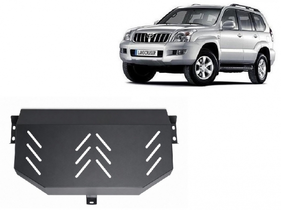 Protetor de aço para o tanque de combustível Toyota Land Cruiser J120 - apenas para o modelo de 3 portas 