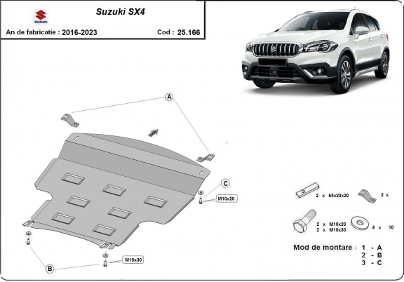Protetor de Carter de aço Suzuki SX4