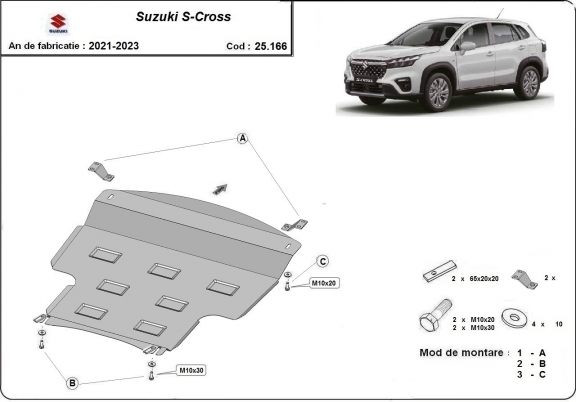 Protetor de Carter de aço Suzuki S-Cross