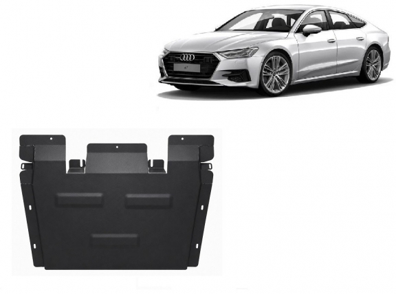  Protetor de caixa de velocidades de aço  Audi A7 A7