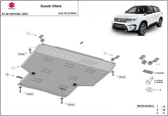 Protetor de Carter de alumínio Suzuki Vitara
