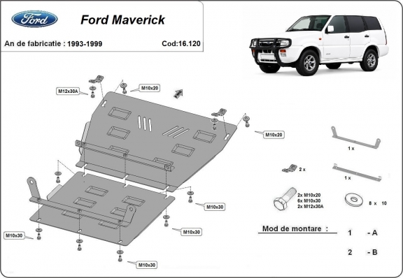 Protetor de Carter de aço Ford Maverick