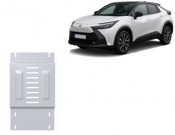 Protetor / bloqueio do catalisador de alumínio para Toyota C-HR