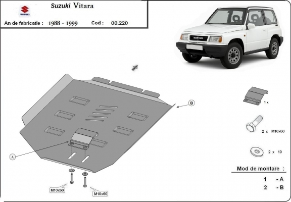  Protetor de caixa de velocidades de aço  Suzuki Vitara