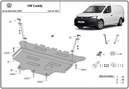 Protetor de Carter de aço VW Caddy 