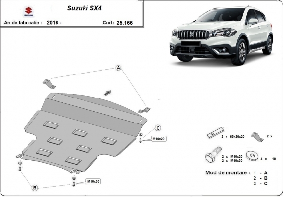 Protetor de Carter de aço Suzuki SX4