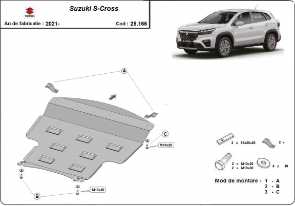 Protetor de Carter de aço Suzuki S-Cross