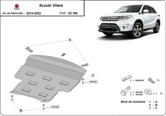 Protetor de Carter de aço Suzuki Vitara