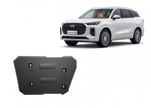 Protetor de aço para o tanque de combustível Chery Tigo 9
