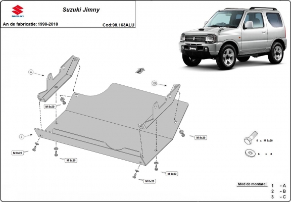 Protetor de Carter  Suzuki Jimny - alumínio