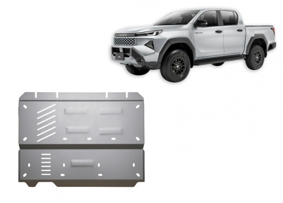 Protetor diferencial de alumínio   Toyota Hilux
