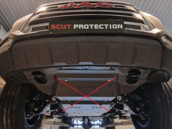  Protetor de caixa de velocidades de aço Jac T8