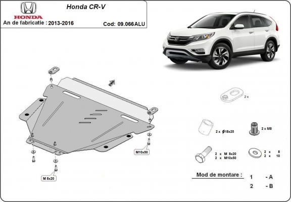 Protetor de Carter de alumínio Honda CR-V