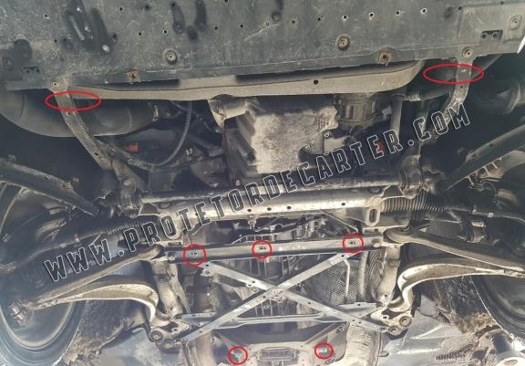Protetor de Carter de aço Audi A4 B8, petrol