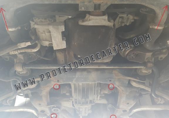  Protetor de caixa de velocidades automática de aço VW Passat B5, B5.5
