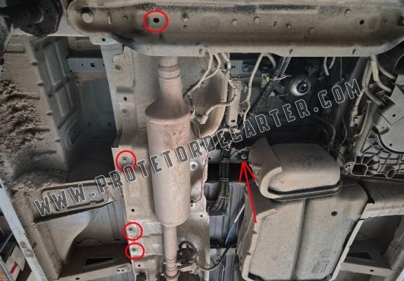  Protetor de aço para o sistema Stop & Go/ Catalizator / EGR - Renault Master 4
