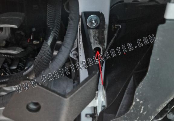 Protetor de Carter de aço galvanizado Ford Transit Custom