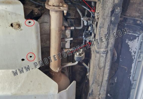 Protetor de alumínio para sensores DPF Toyota Hilux