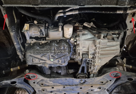 Protetor de Carter de aço Ford Transit Custom - FWD