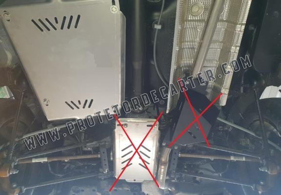 Protetor para o tanque de combustível de alumínio Dacia Duster