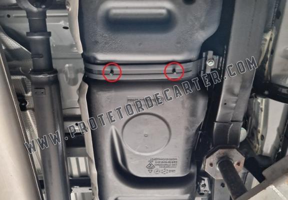 Protetor de aço para o tanque de combustível Toyota Hilux