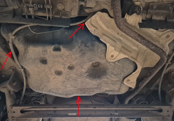 Protetor de aço para o tanque de combustível Dacia Sandero